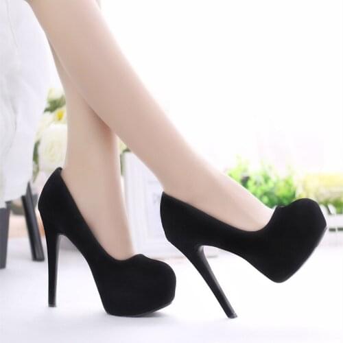 LOSLANDIFEN Women Pumps 14CM Super Heels Female Platform Shoes NightClub Party Dress Wedding Red Sexy High Plus Size