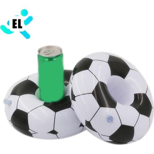 1pc Inflatable Football Coaste Drink Pool Float Inflatable Cup Coasters Cola Beverage Cup Holder For Swimming Pool Beach Party