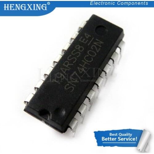 10pcs/lot SN74HC02N SN74HC02 74HC02N 74HC02 DIP-14 new original In Stock