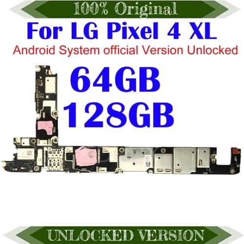 100% Unlocked For LG Google Pixel 4 XL Logic Board Mainboard MB Original For LG Google Pixel 4 XL 4XL Motherboard