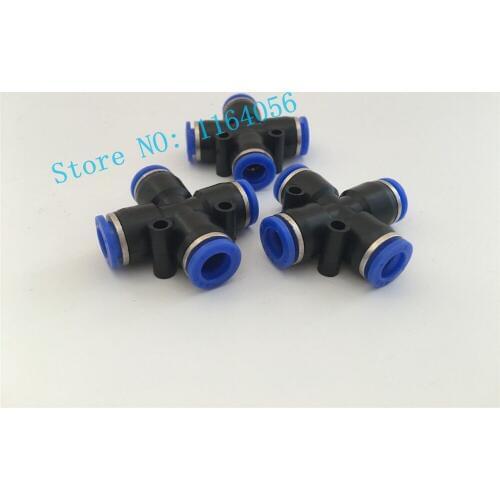 5pcs Tube OD 6mm equal Cross 4 way push in for Pneumatic Quick Connector