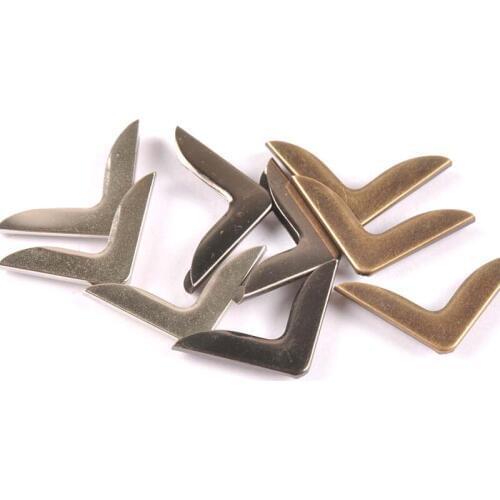 50pcs Bronze/silver/gray Corners Protector For DIY Home Decoration Photo Albums Folders Menus Metal Crafts Scrapbooking c2093