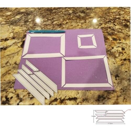 54*135mm 6pcs Frame dies Metal Cutting Dies Stencils for DIY dies Scrapbooking Paper Card Making Decorative Embossing craft dies