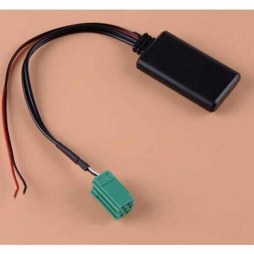 6 Pin Stereo Radio Bluetooth Adapter Wireless AUX Cable Fit For Renault Clio Espace Kangoo Laguna Megane 2005-2011