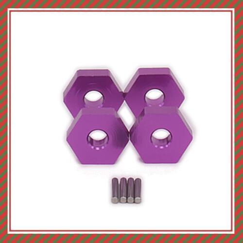 4PCS CNC Wheel Hub Adapter For Rc Hobby Car 1/16 Traxxas Slash 7154 12mm Hex Diameter 4mm Thickness Off-Road Buggy RC Parts