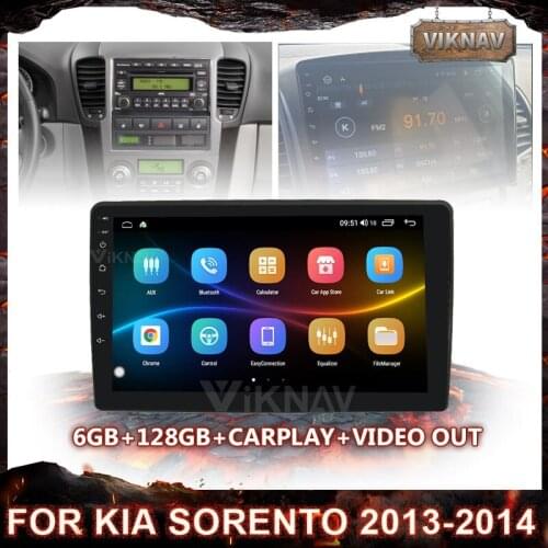 2 Din Car Multimedia Player 6G128G 2 din android radio Car Radio Universal Car Player For Kia Sorento 2013-2014 GPS Navigation