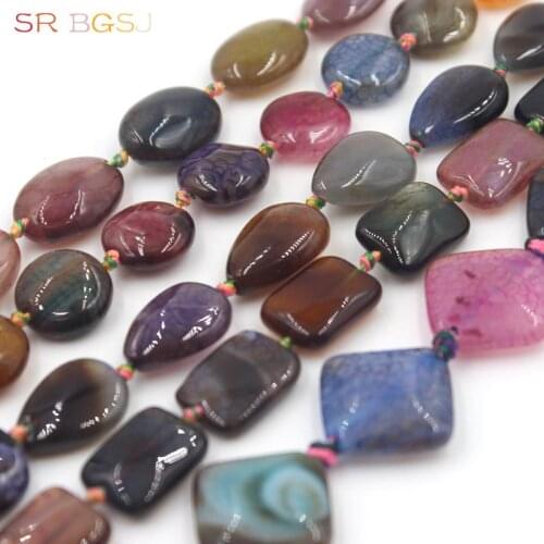 Free Shipping BGSJ More Shapes Multicolor Mixed Crackle Agate Onyx Gemstone Stone Round Beads Strand 15"