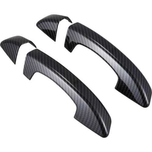 For Scirocco Third Generation 2008-2018 Car 2 Door Handle Cover,Carbon Fiber Pattern Cover Trim
