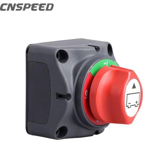 Master Switch 3 Position Disconnect Isolator 12-60V Battery Power Cut Off Kill Switch, Fit for Car/Vehicle/RV/Boat/Marine