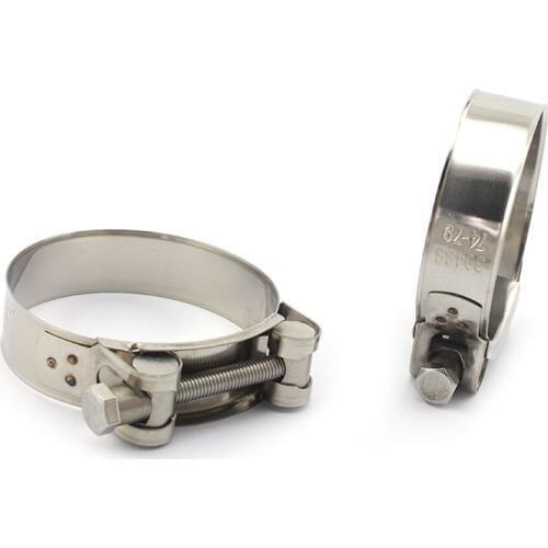 2 pieces Quality Heavy Duty Hose Clamps Stainless Steel 304 Hose Clips