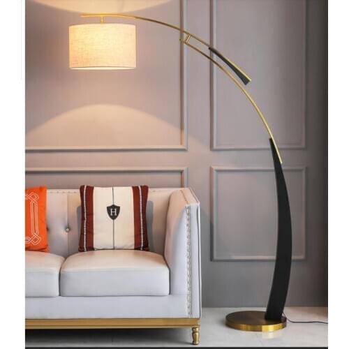 Nordic floor lamp living room bedroom bedside luxury creative high-grade glass desktop coffee table sofa side vertical table lam