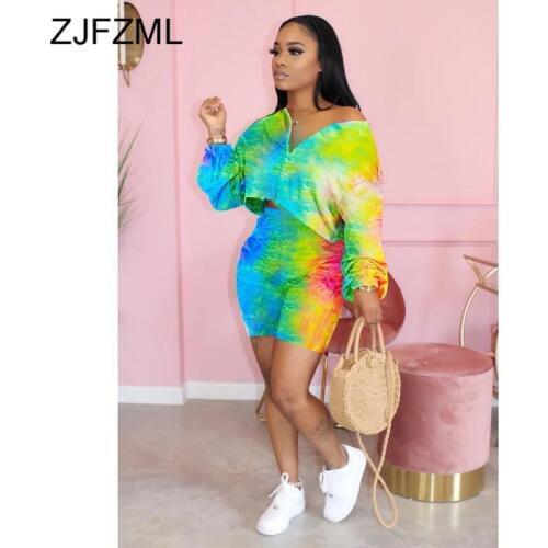 Neon Yellow Green 2 Piece Matching Sets Sportswear Gradient Outfits Loose Crop Tops And Fitness Shorts Suits Summer Sweat Suits