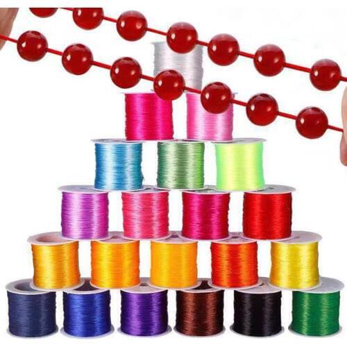 10m/roll 0.8mm Multi-Colors Strong Stretchy Elastic Beading Wire String Thread Crystal Cord For Jewelry Making DIY Bracelets