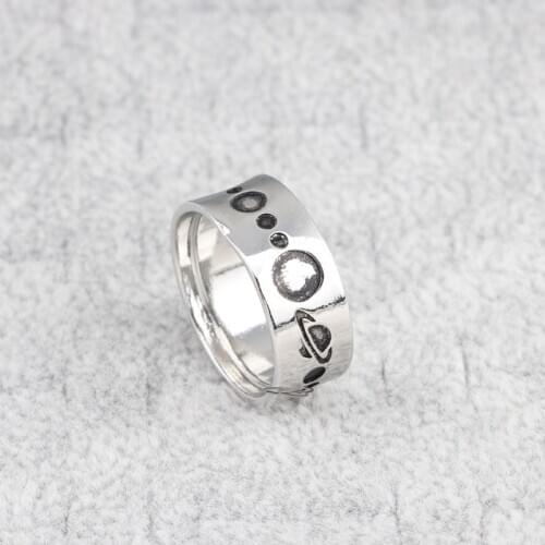 New Fashion Planet Finger Rings Carving Universe Star Unique Unusual Jewelry For Men Punk Charm Wedding Accessories Wholesale