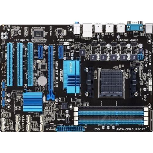 Original motherboard for ASUS M5A97 PLUS Socket AM3 DDR3 boards USB2.0 SATA3 970 Desktop motherboard