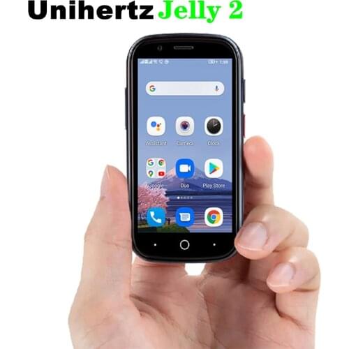 Original Unihertz Jelly 2 Worlds Smallest Mobile phone Android 10 Helio P60 Octa Core 4G LTE Smartphone 6GB+128GB NFC Cellphone