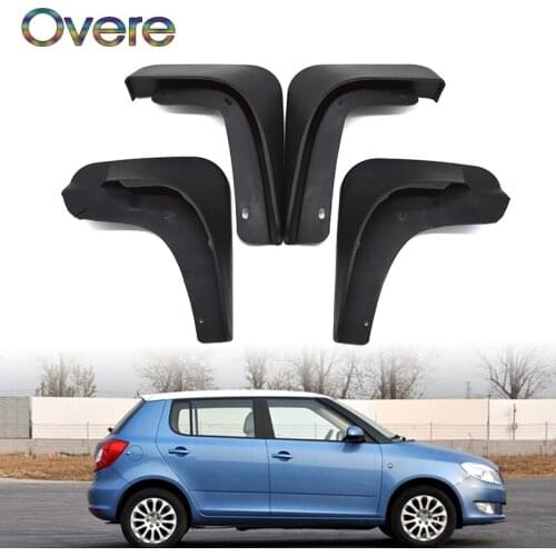 Overe Car Front Rear Mudguards For 2011 2012 2013 Skoda Fabia Hatch Accessories Splash Guard Car-styling 1Set/4Pcs Mud Flaps