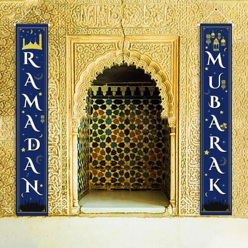 Ramadan Mubarak 30Days Advent Calendar Hanging Felt Countdown Calendar Eid Mubarak Curtain Home Deco Ramadan Decoration Supplies