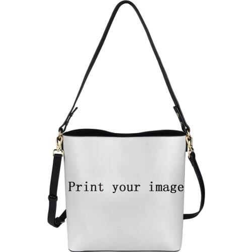 Adjustable Women Leather Messenger Bag Bucket Shoulder Bag Large Capacity Customize Matte Lady Removable Handbag Totes Mujer