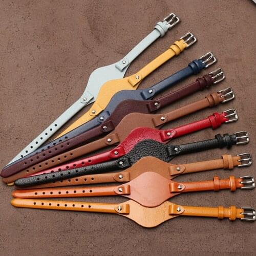 Genuine leather watch strap women watchband for Fossil ES3077 2830 3262 3060 4176 4119 4026 4340 small bracelet 8mm watch band