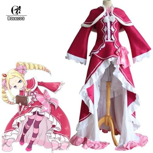 ROLECOS Anime Beatrice Cosplay Re Life in a different world from zero Cosplay Beatrice Costume Lolita Dress Women Dresses