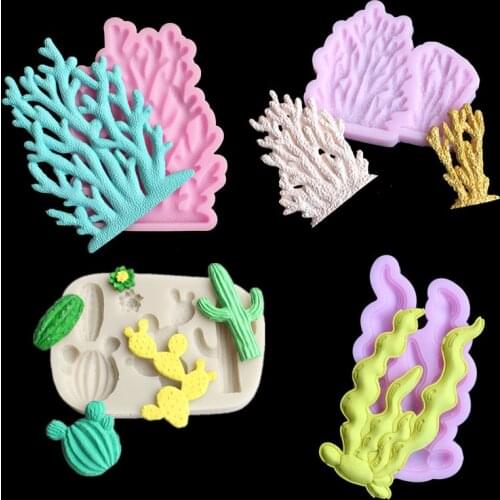 Seaweed Silicone Mold Decoration Tool Chocolate Mold Cake, Gumpaste Mold, Aromatherapy Wax Clay Gypsum Mold, Sugarcraft, Kitchen