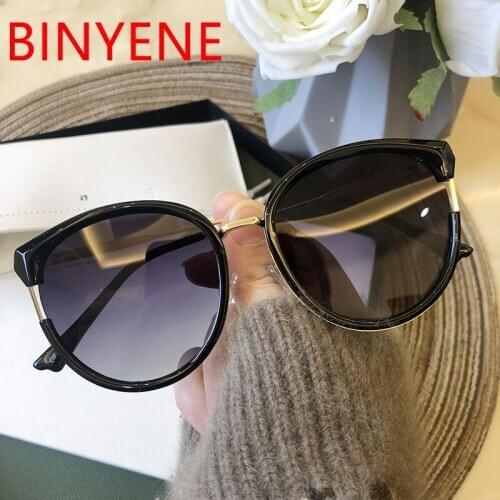 Oversized Sunglasses For Women Cat Eye Shades Korea Style Polarized Sun Glasses Women 2020 Cute Sexy Ladies Eyewear UV400