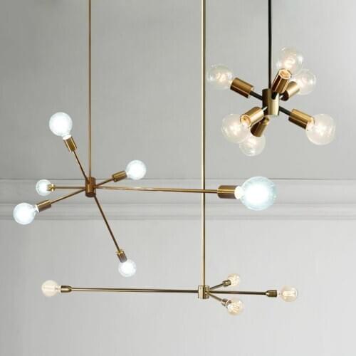 Nordic Modern Gold Led Pendant Lights Bedroom Dinning Room Kitchen Hanglampen Voor Eetkamer E27 Led Lamp Edison Light Bulb