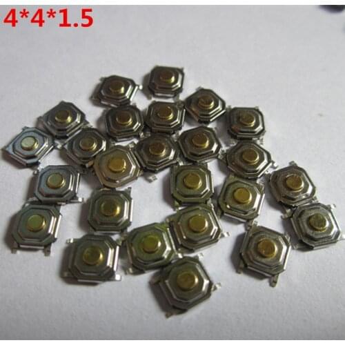 1000Pcs 4*4*1.5MM SMD Tactile Push Button Switch Remote Key Button Microswitch For Nissan Sunny Tida Hyundai Elantra/Sonata M144