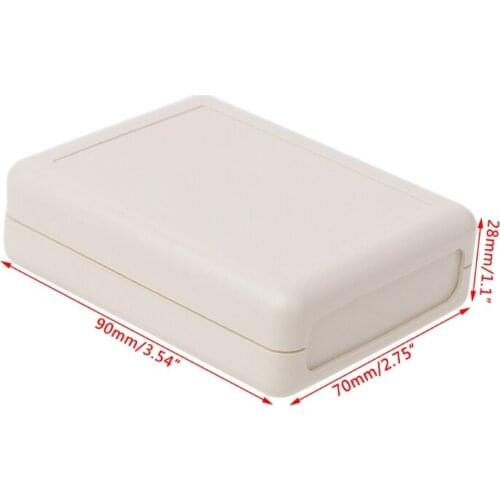 Waterproof Instrument Box Plastic Case Gray Electronic Project DIY 90x70x28mm AXYC