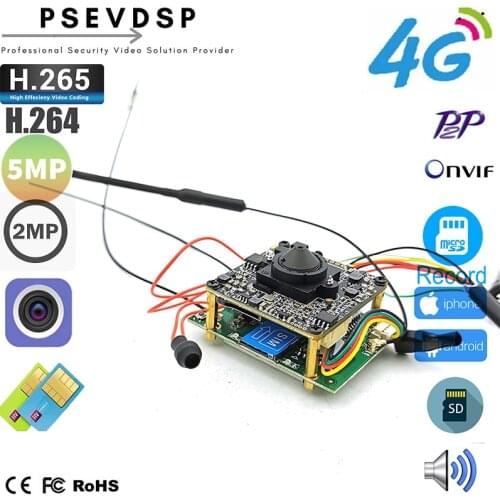 WIFI 3G 4G SIM Card 5MP 2MP HD Security IP Camera Module 1080P CCTV Surveillance Camera Audio P2P Camhi APP TF Card Recording