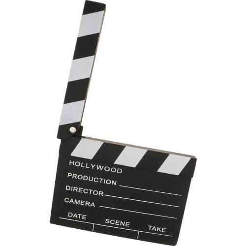 Director Movies Clapperboard Funny Directors Hollywood Film Movies Party Decoration Clapper Board Film Slate Cut Prop