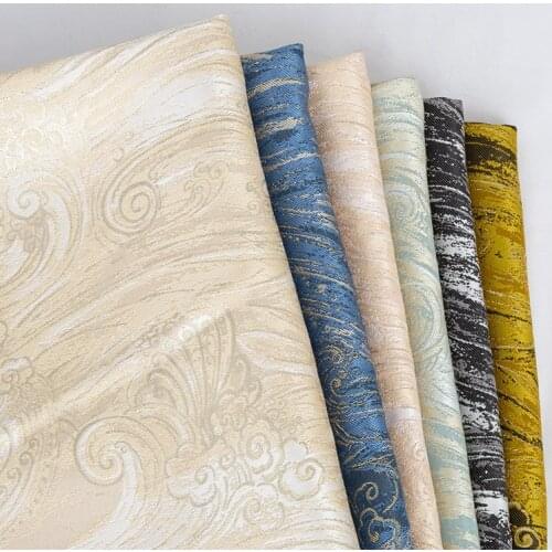 Jacquard embroidery fabric sewing material for dresses satin dress yarn-dyed fabric by the meter sofa fabrics per meter