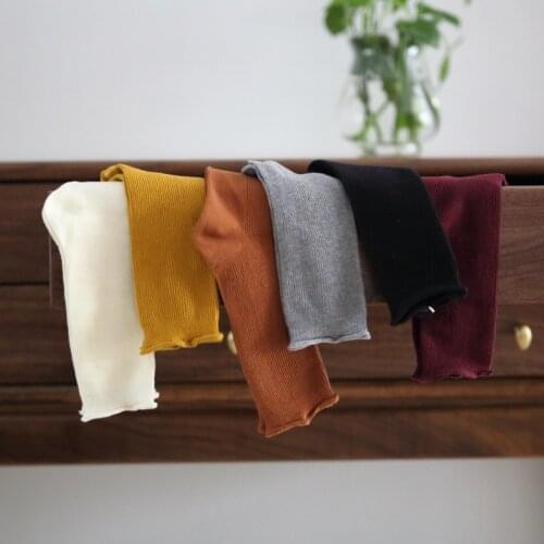 Women Socks 2020 Autumn New Fashion Wild Brief Elastic Cotton Preppy Style Solid Color Cute Retro Breathable Women Socks Casual