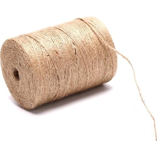 100m Handmade Hemp Linen Cords Rope To Tie Burlap Twine Rope String DIY Craft Decoration Cuerda Yute Corde Chanvre