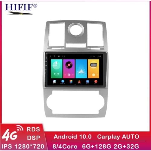 9" Android 10 6GB+128GB Car Gps Dvd Player for Chrysler 300C 2004 2008 Car Radio Multimedia Player Navigation Stereo Autoradio