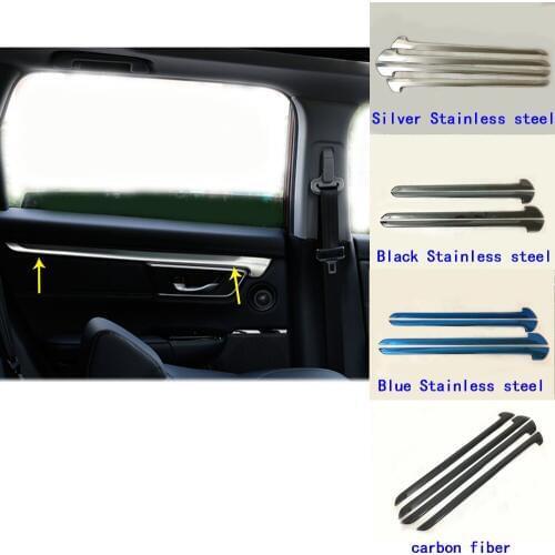 Car Stick Trim Armrest Handrail Chrome Door Inner Frame Trim Panel Handle Bowl Moulding For Honda CRV CR-V 2017 2018 2019 2020