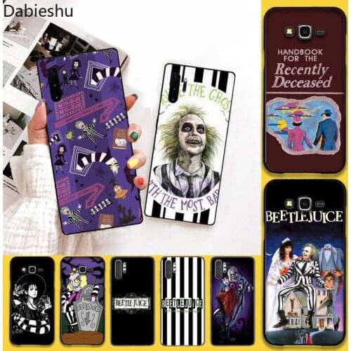 Beetlejuice Handbook Phone Case For Samsung Galaxy Note20 ultra 7 8 9 10 Plus lite J7 J8 Plus 2018 Prime