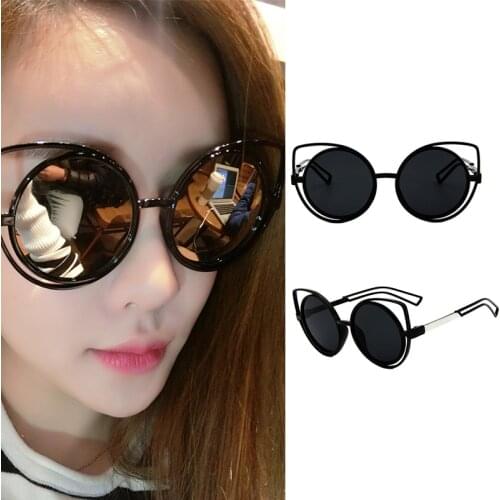 Cat Eye Womens Sunglasses All-match Korean Fashion Personality Colorful Glasses Oculos Sol Feminino