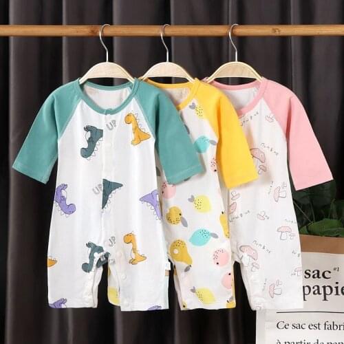 100% Cotton Baby Nightgown Summer Baby Girl Onesie Cartoon New Born Baby Jumpsuit Infant Clothes 3 6 9 12 Month Baby Costume