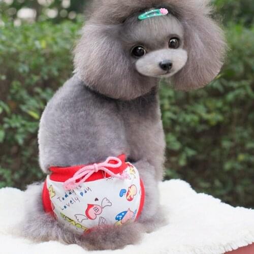 Girl Sanitary Pant For Dogs Cotton Soft Comfortable Small Animal Puppies Pet Cat Female Underwear Costumes S M L Products Pugs