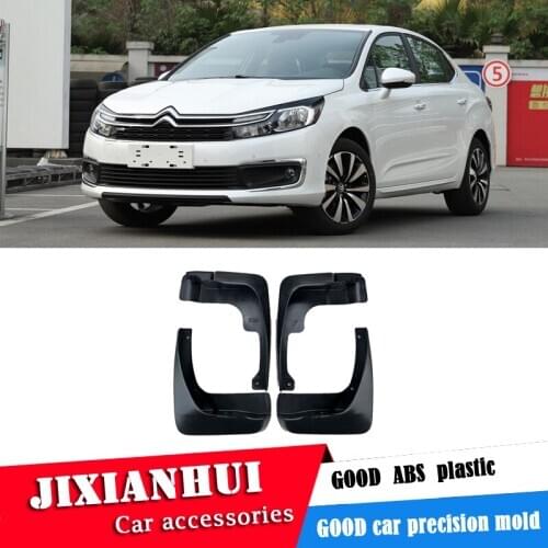 For Citroen C4L 2016-2018 Mudflaps Splash Guards Front With the color and rear Mud Flap Mudguards Fender Modified special