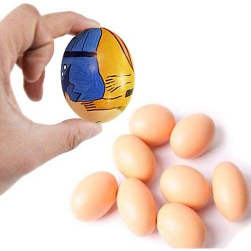 Added Interest Graffiti Simulation Eggs Stimulate Visual Development Pretend Painted Safety Plastic Toys Model for Children