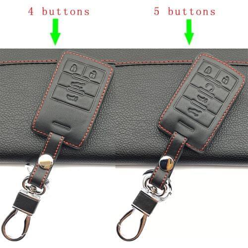Hot Sale Car Leather Case Cover Remote FOB For Cadillac Escalade ATSL SRX XTS SLS CTS STS ATS BLS 4 Buttons / 5 Buttons Key Case