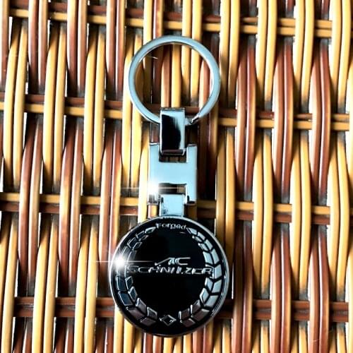High quality metal car keychain for BMW AC-SCHNITZER Tail model emblem key ring e46 e90 e60 e39 e36 f30 f10 f20 car accessories