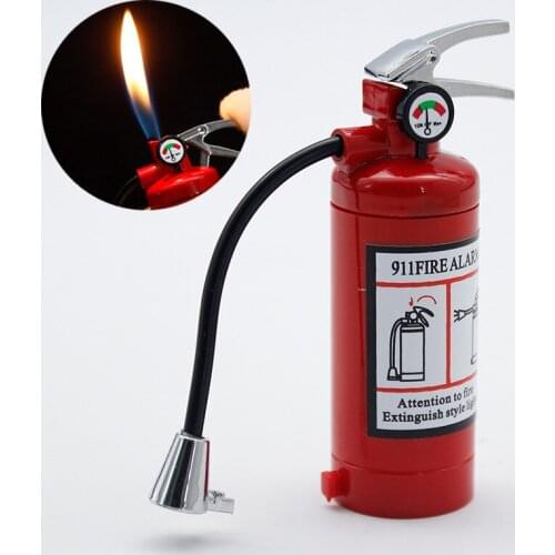 Unusual Fire Extinguisher Cigarette Lighters Gas Lighter Smoking Accessories Gadgets for Men Outdoor Waterproof Camping Lighter