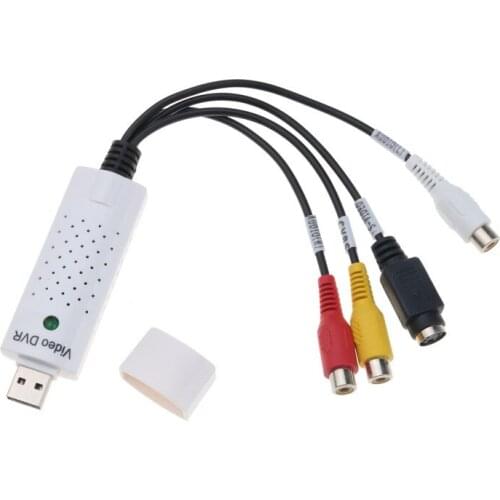 Hot Sale Mini Easy To Cap USB2.0 Audio Video Capture Card Adapter VHS To DVD Video Capture Converter For Win7/8/XP/Vista