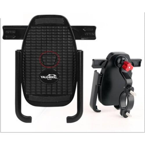 Motorcycle mobile phone stand bicycle takeaway rider aluminum alloy electric car one key lock