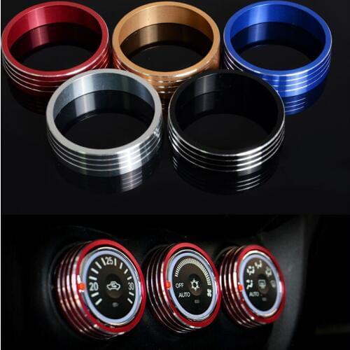 3 PCS Car air conditioning Rotary knob for 2011-2012 Mitsubishi ASX Car Air Conditioning heat control Switch sticker