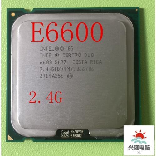 Intel Core 2 Duo E6600 e6600 CPU Processor 2.4Ghz/ 4M /1066GHz Socket 775